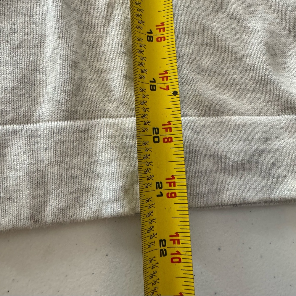 LILLA P Rib Trim Puff Sleeve Sweater Heather Gray Size XS Cotton Modal‎ - Picture 14 of 14